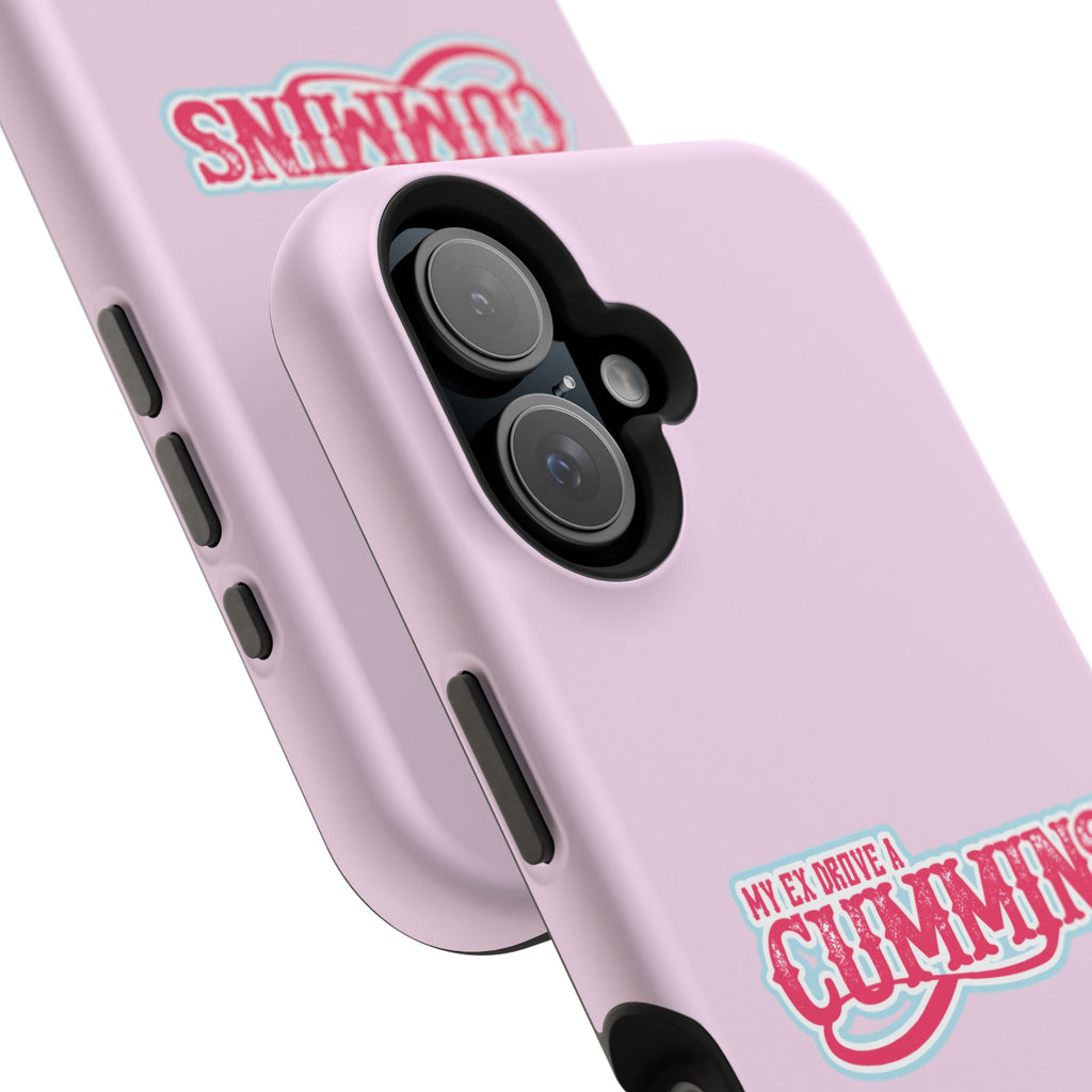 Impact-Resistant Phone Case — "My Ex Drove a Cummins" Pink Protective Cover