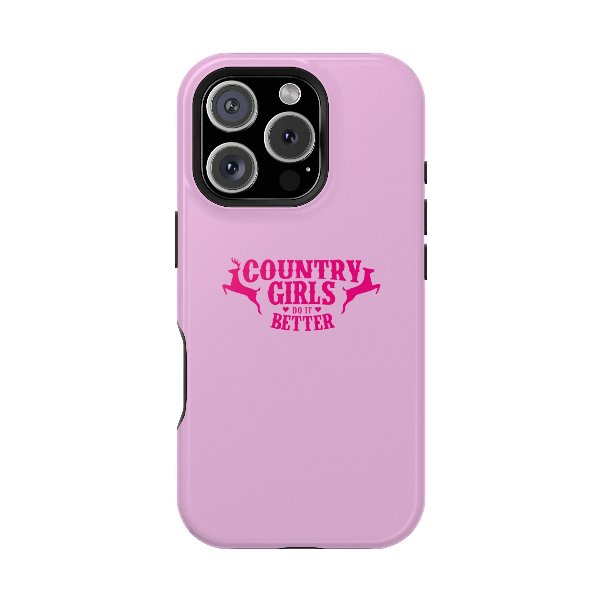 Country Girls Do It Better Pink Impact-Resistant Phone Case