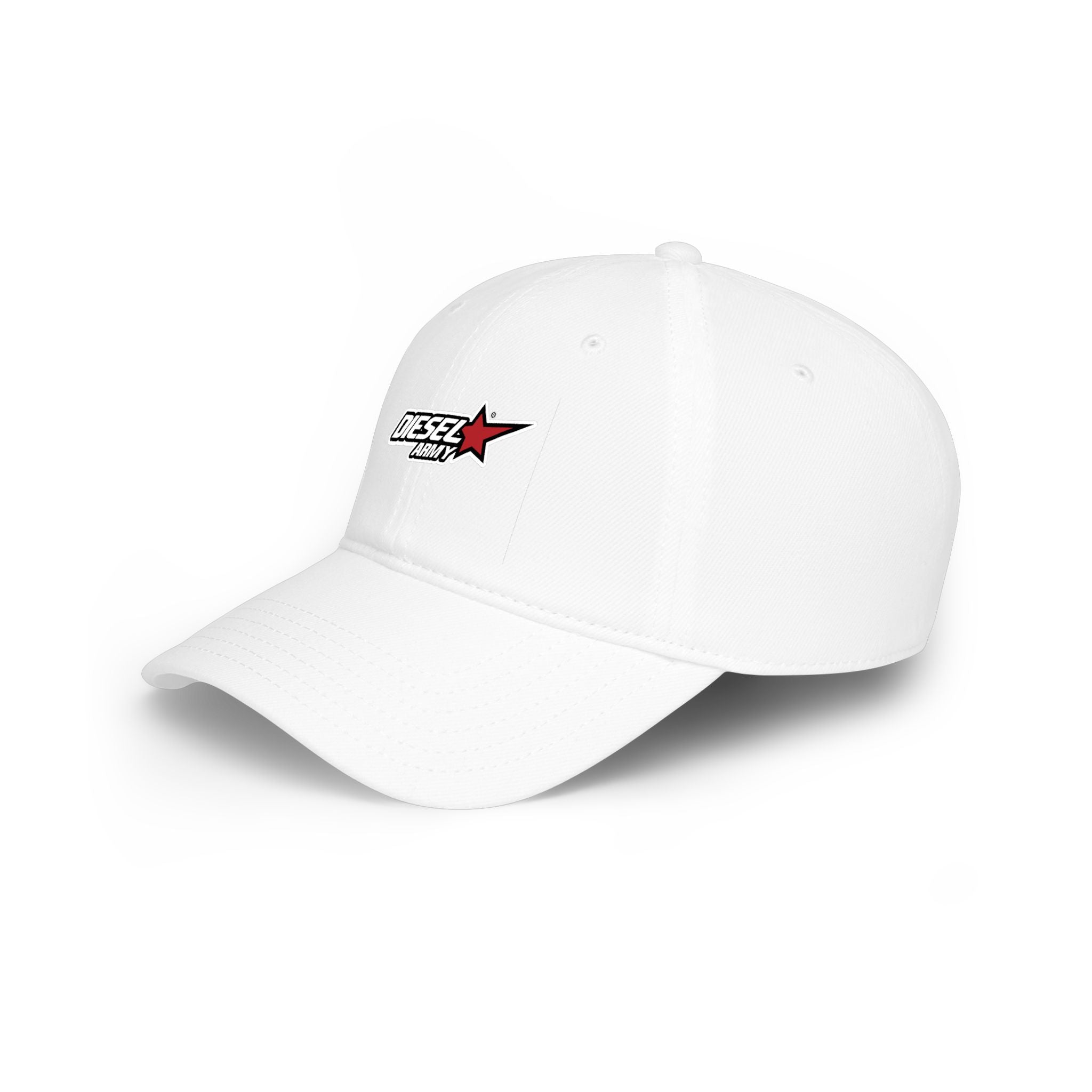 Diesel Army Low Profile Baseball Cap — Embroidered Red Star Logo