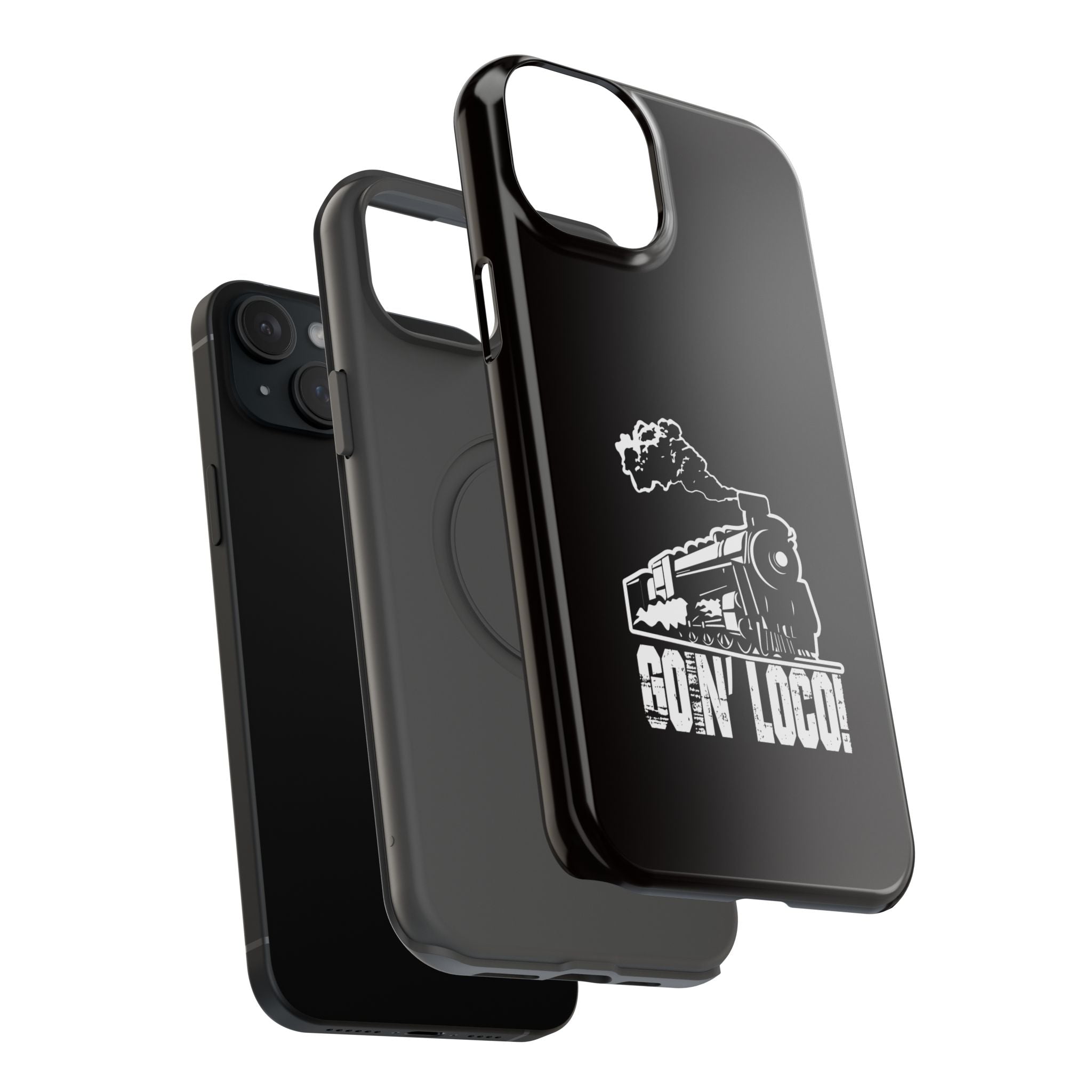 Train Graphic Phone Case — “Goin' Loco!” Impact-Resistant Protective Case