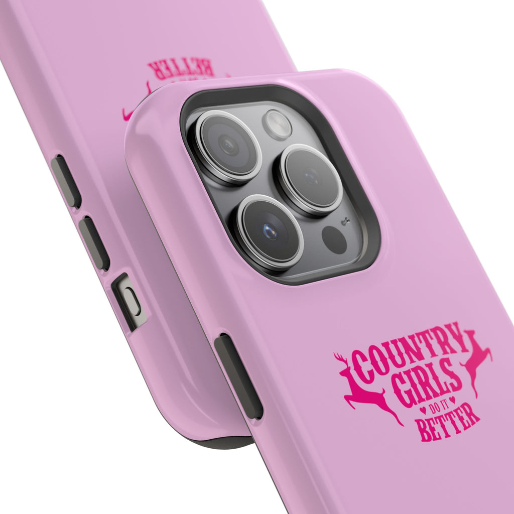 Country Girls Do It Better Pink Impact-Resistant Phone Case