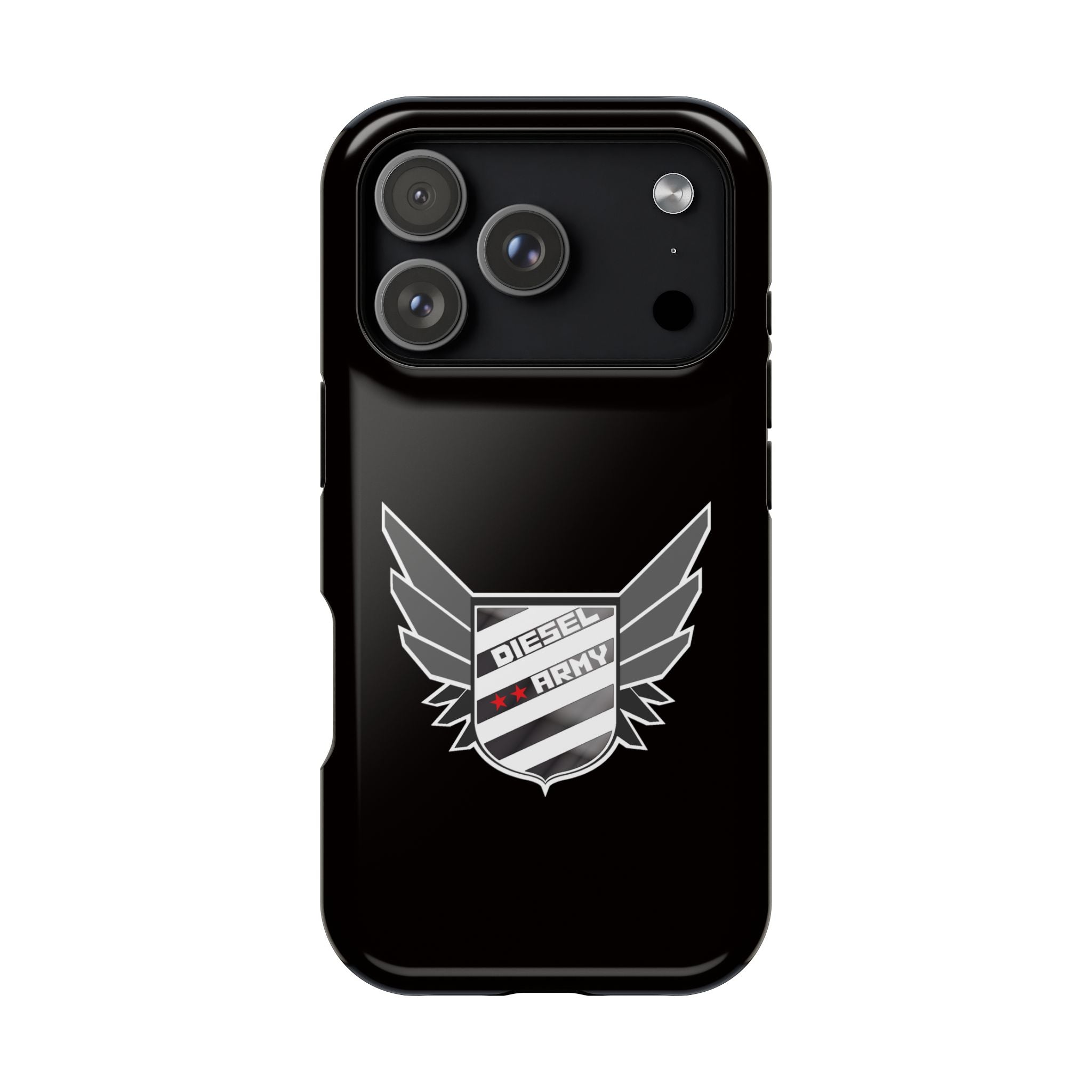 Phone Case — Black Diesel Army Emblem Impact-Resistant Case