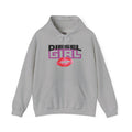 Diesel Girl Hoodie — Retro Lip Kiss Graphic Pullover