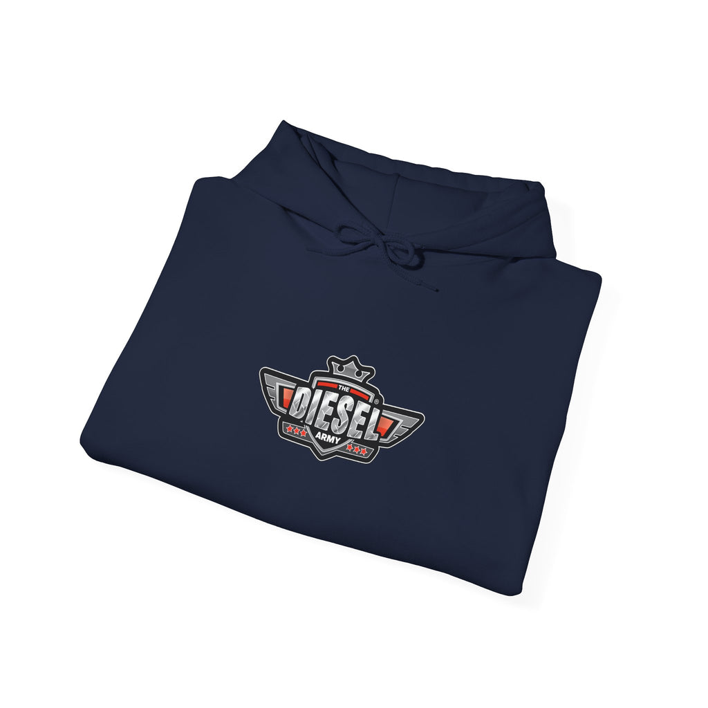Diesel Logo Hoodie — Retro Motor Emblem Pullover