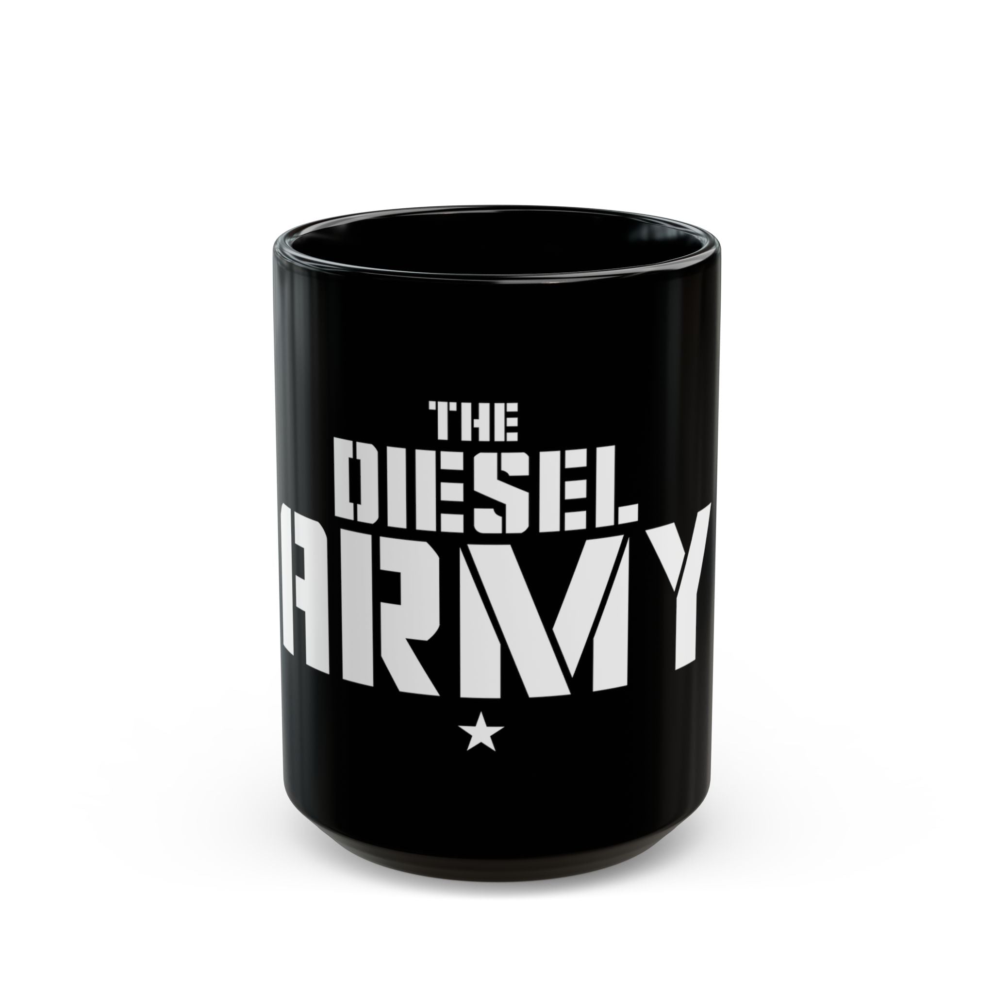 The Diesel Army Black Coffee Mug –  11oz/15oz Ceramic