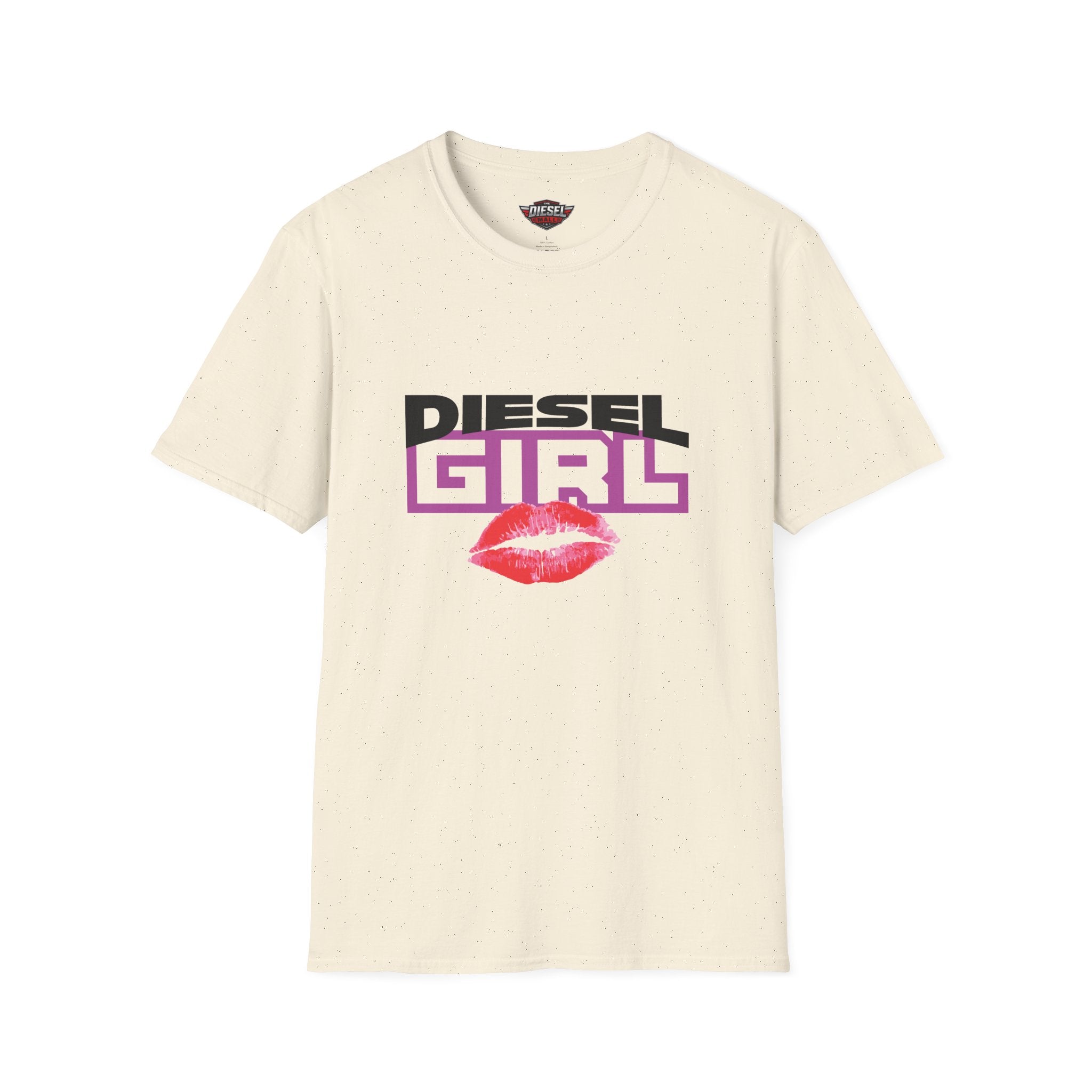 Diesel Girl T-Shirt — Retro Logo with Lip Print
