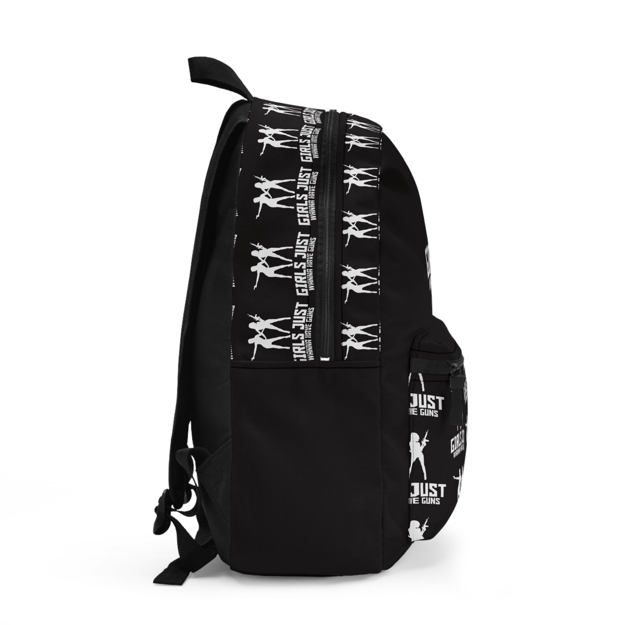 Girls Just Wanna Have Guns Backpack – Tactical Black Statement Bag