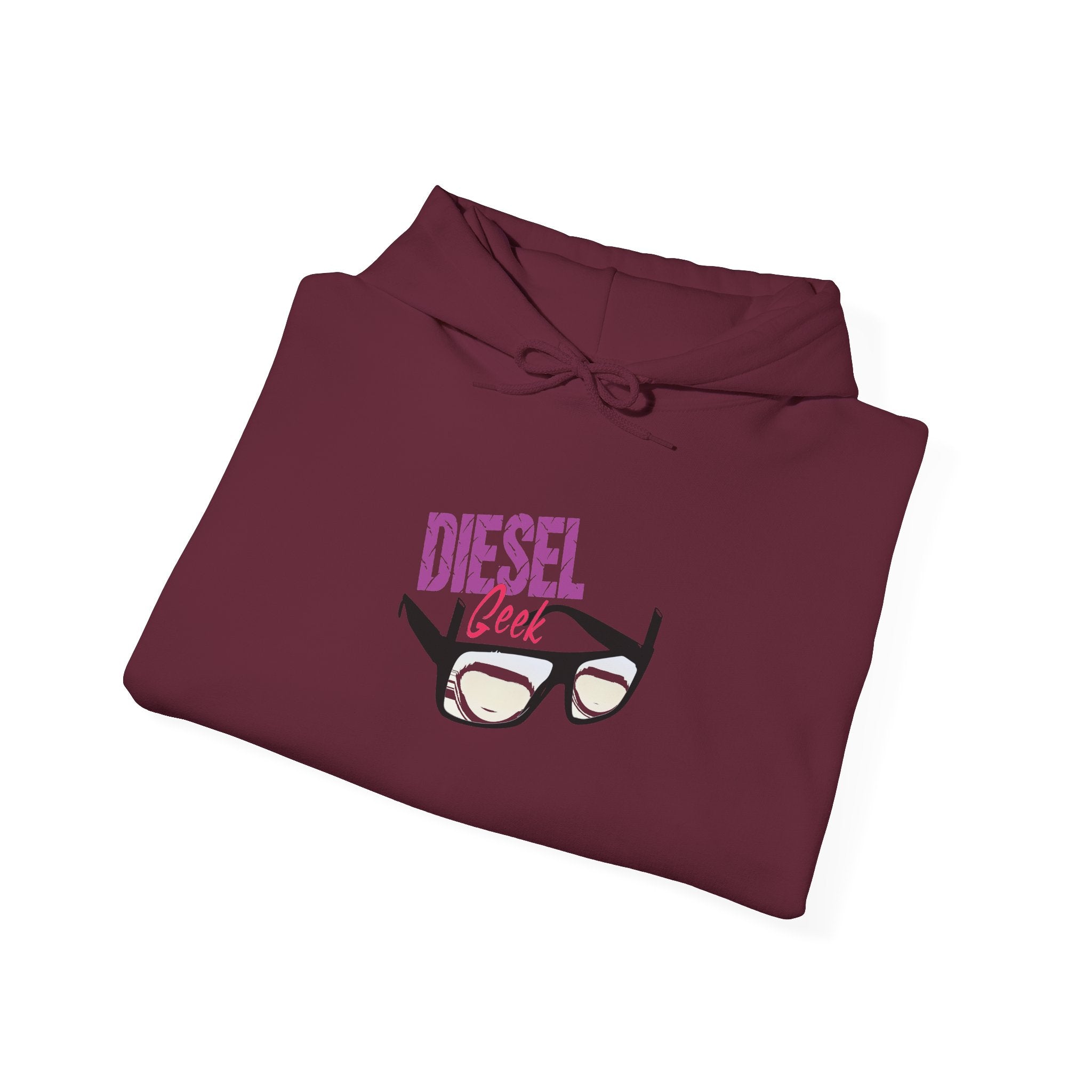 Diesel Dad Hoodie - 'Diesel' Glasses Graphic Pullover