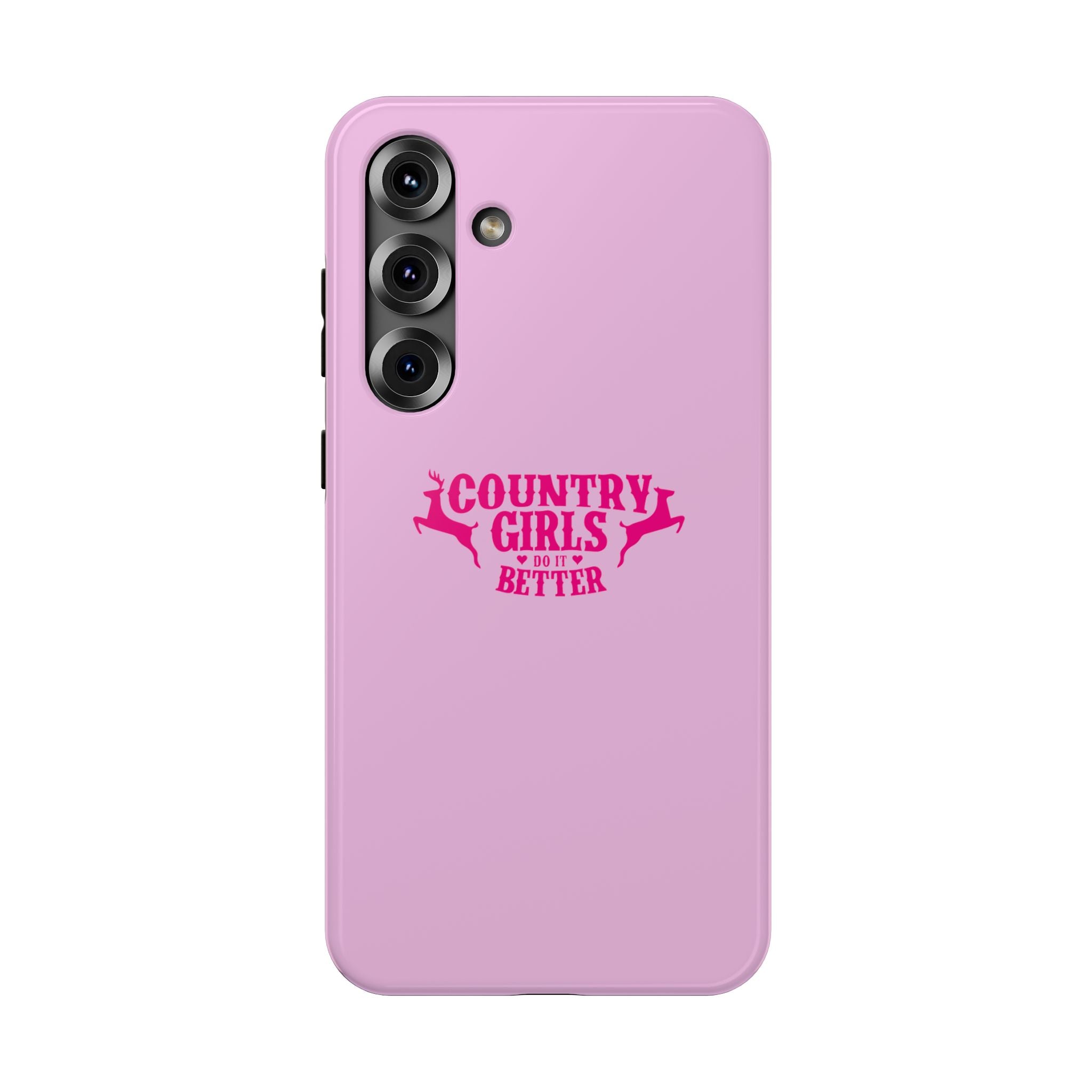 Country Girls Do It Better Pink Impact-Resistant Phone Case