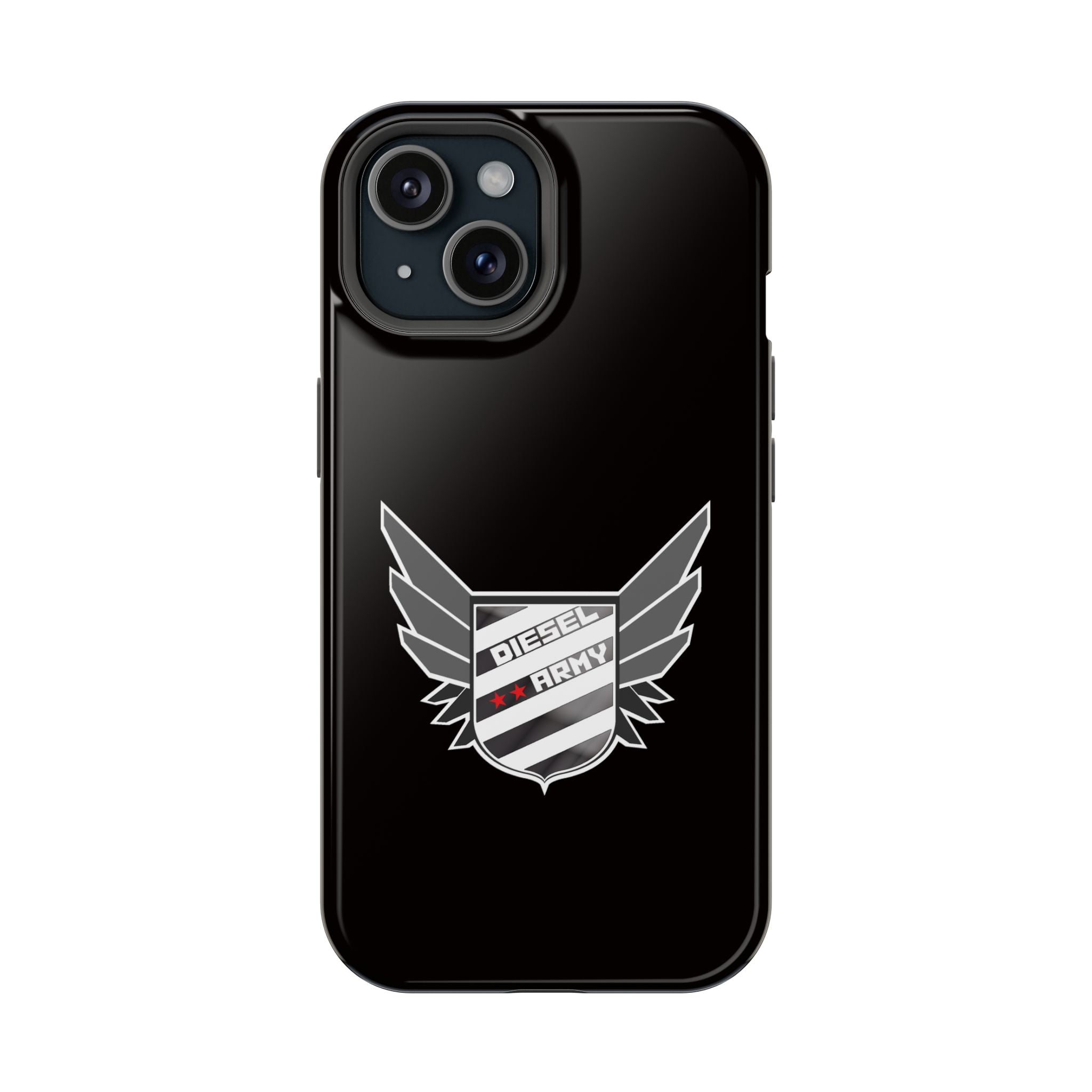Phone Case — Black Diesel Army Emblem Impact-Resistant Case