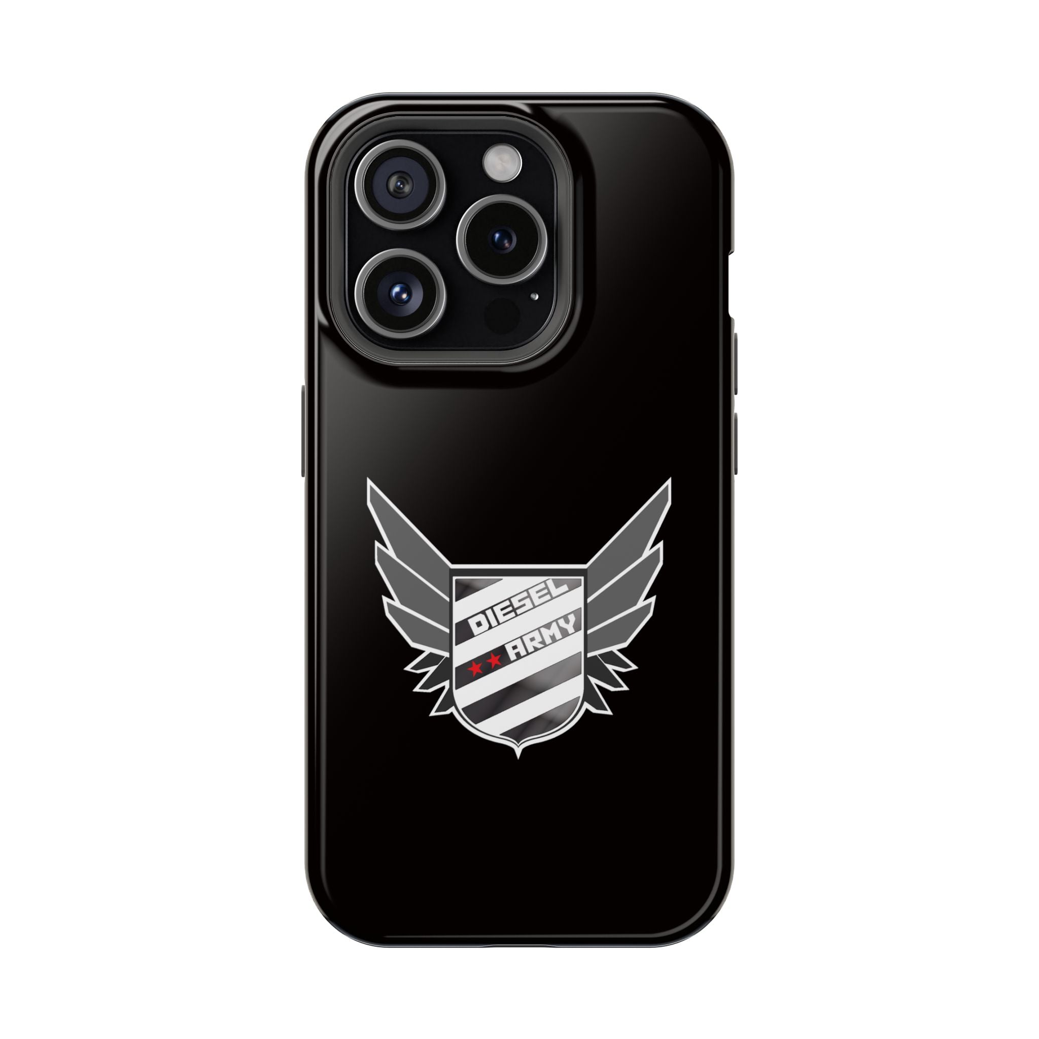 Phone Case — Black Diesel Army Emblem Impact-Resistant Case