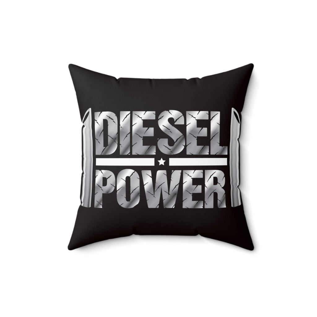 Spun Polyester Square Pillow " Diesel Power"