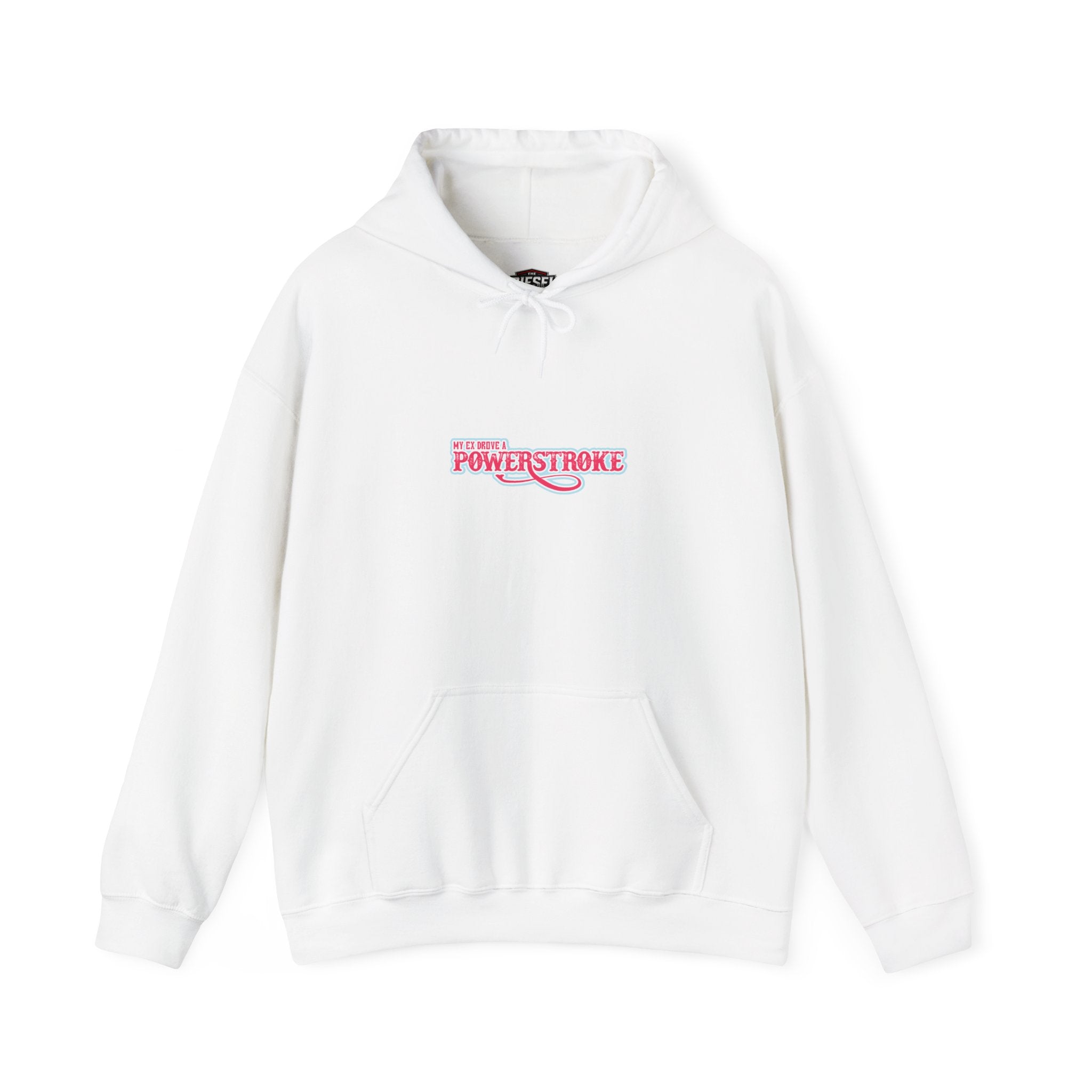 Powerstroke Logo Hoodie - Retro Pink Small Chest Graphic