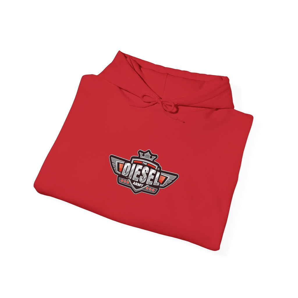 Diesel Logo Hoodie — Retro Motor Emblem Pullover