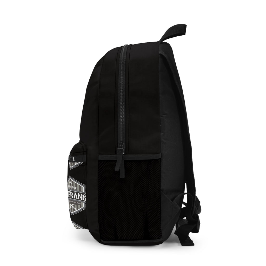 Veterans Shield Backpack — Military Tribute Bag for Veterans & Supporters