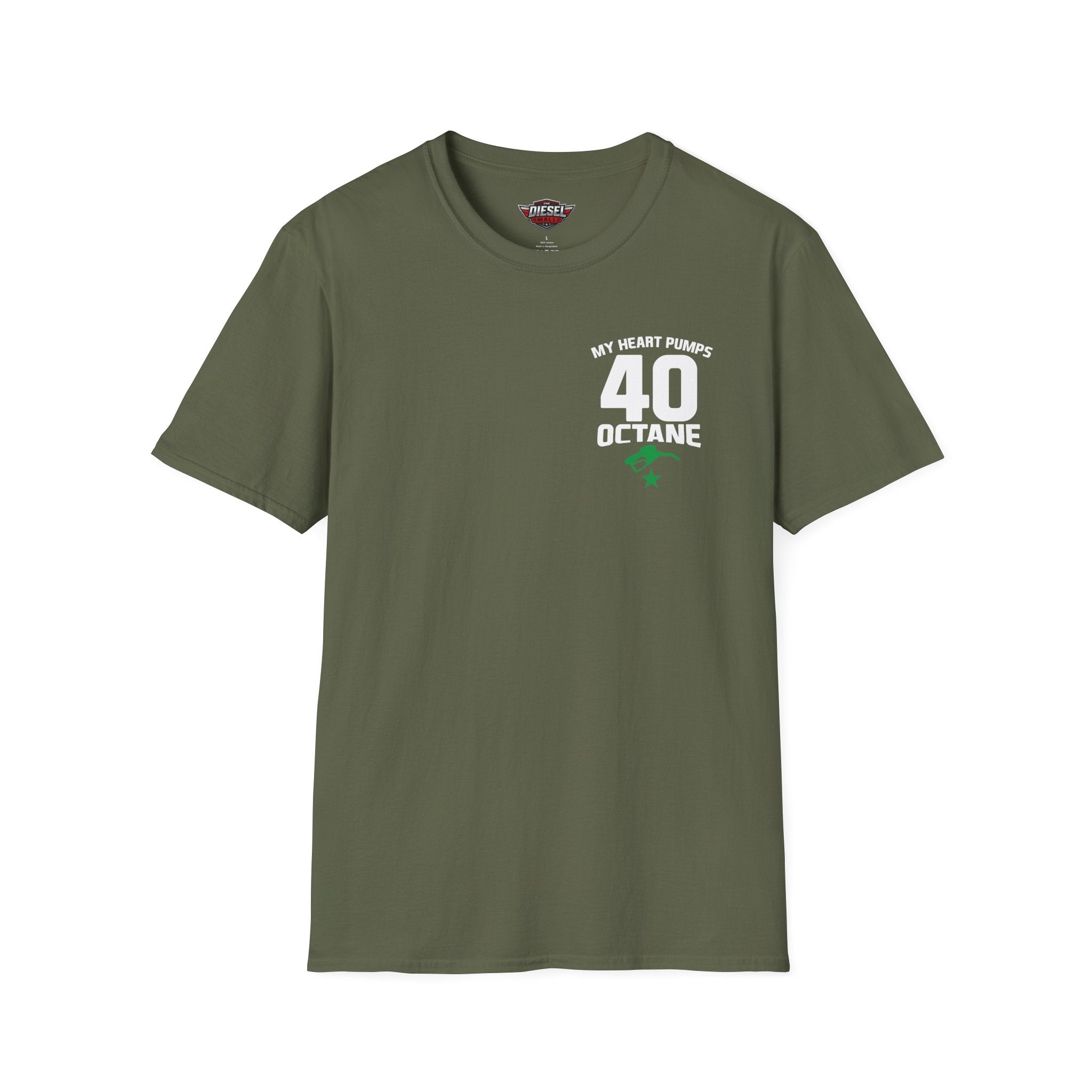 My Heart Pumps 40 Octane T-Shirt — Racing Enthusiast 40th Birthday Tee