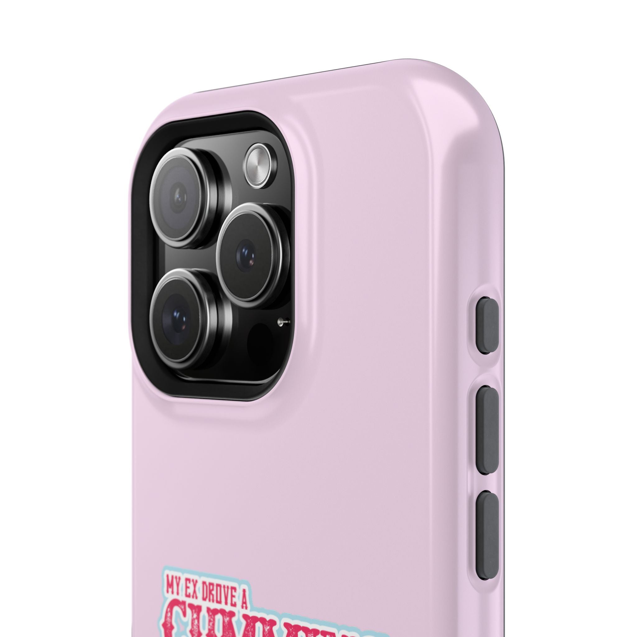 Impact-Resistant Phone Case — "My Ex Drove a Cummins" Pink Protective Cover