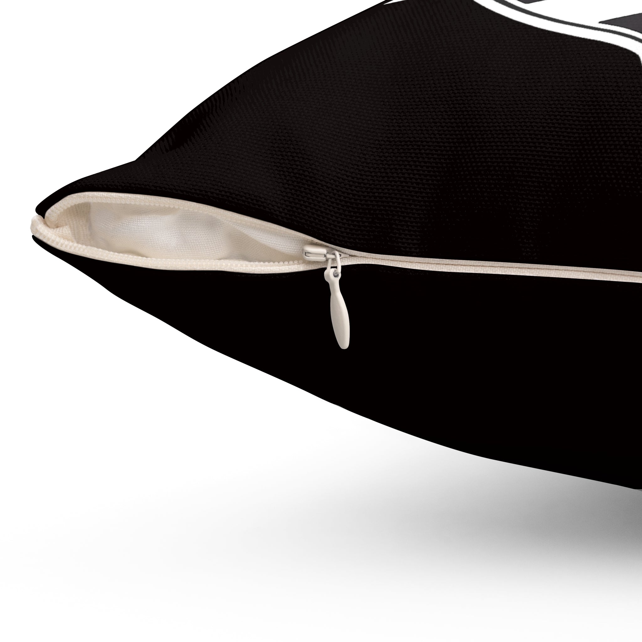 Diesel Army Crest Throw Pillow — Black Spun Polyester Accent Cushion
