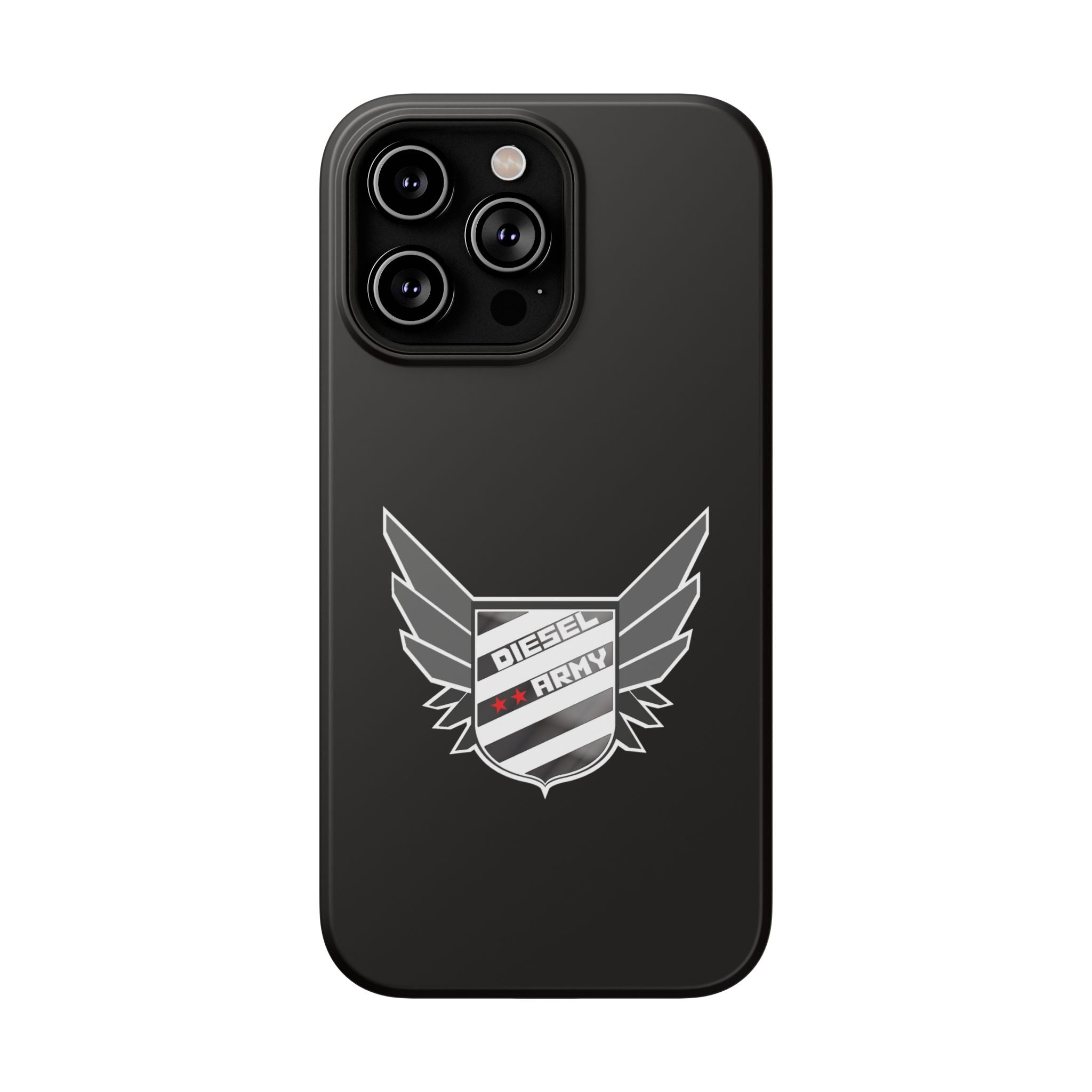 Phone Case — Black Diesel Army Emblem Impact-Resistant Case