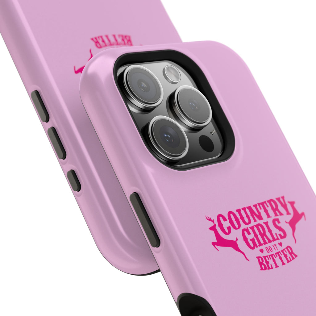 Country Girls Do It Better Pink Impact-Resistant Phone Case