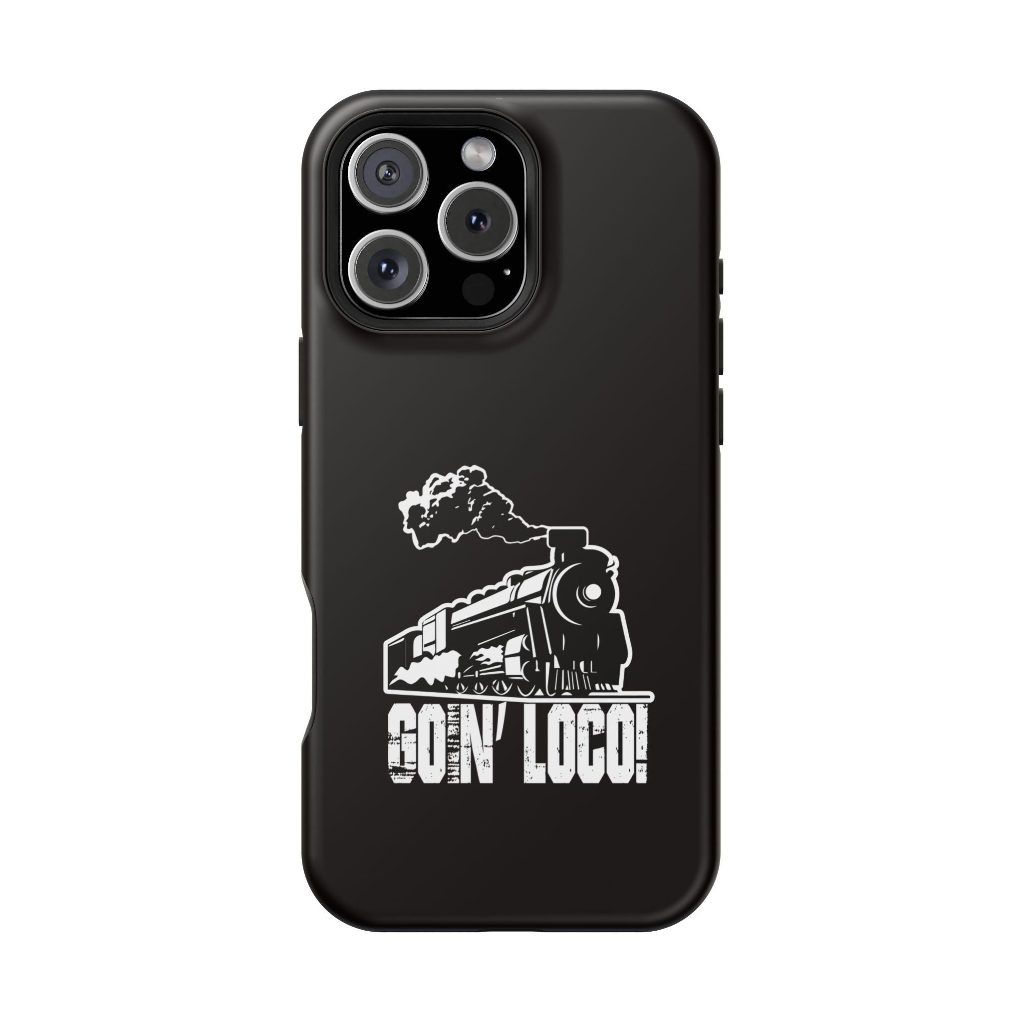 Train Graphic Phone Case — “Goin' Loco!” Impact-Resistant Protective Case