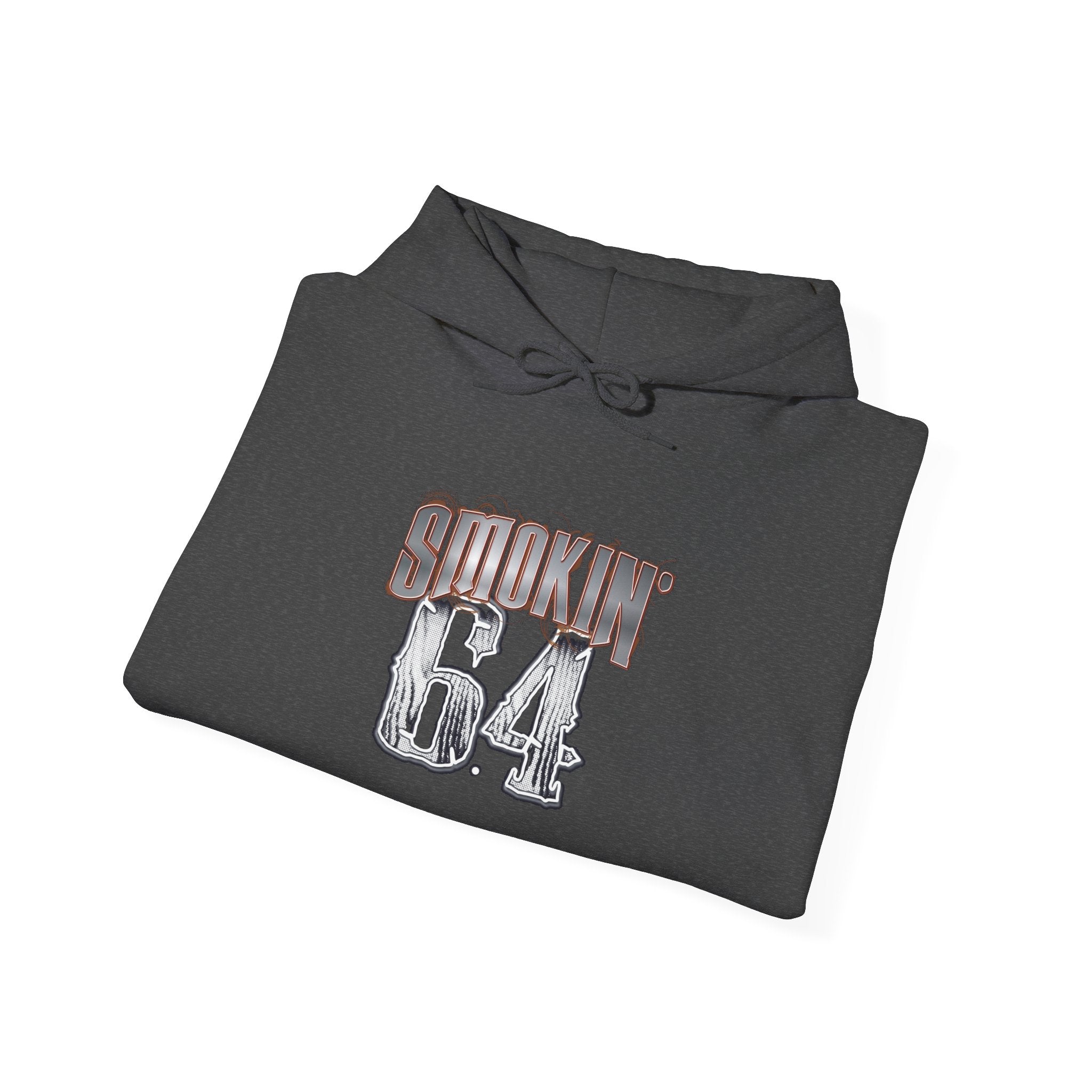 Smokin' 6.4 Hoodie – Vintage Distressed Truck/Engine Crew Sweatshirt