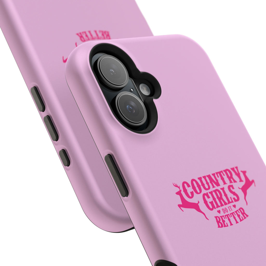 Country Girls Do It Better Pink Impact-Resistant Phone Case