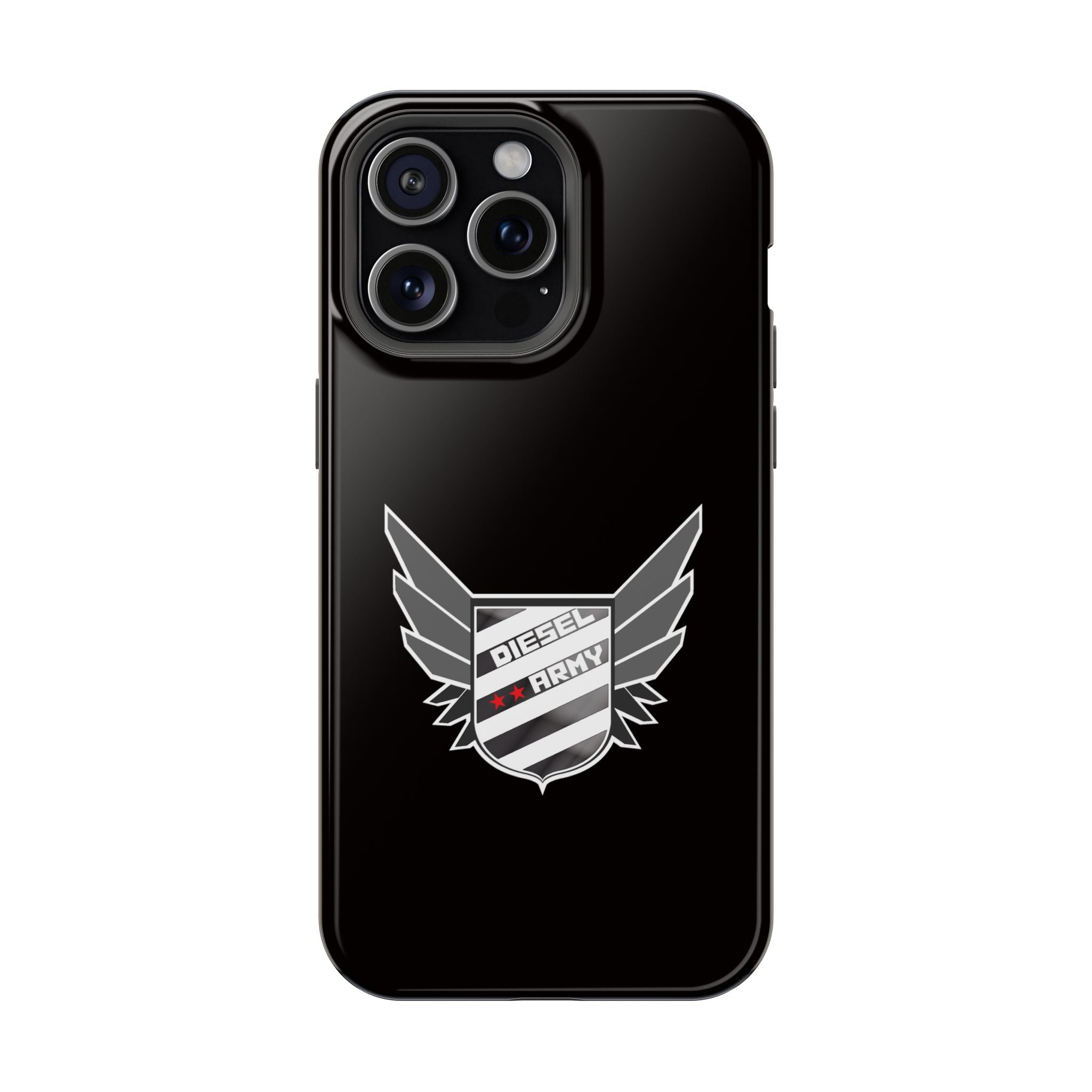 Phone Case — Black Diesel Army Emblem Impact-Resistant Case