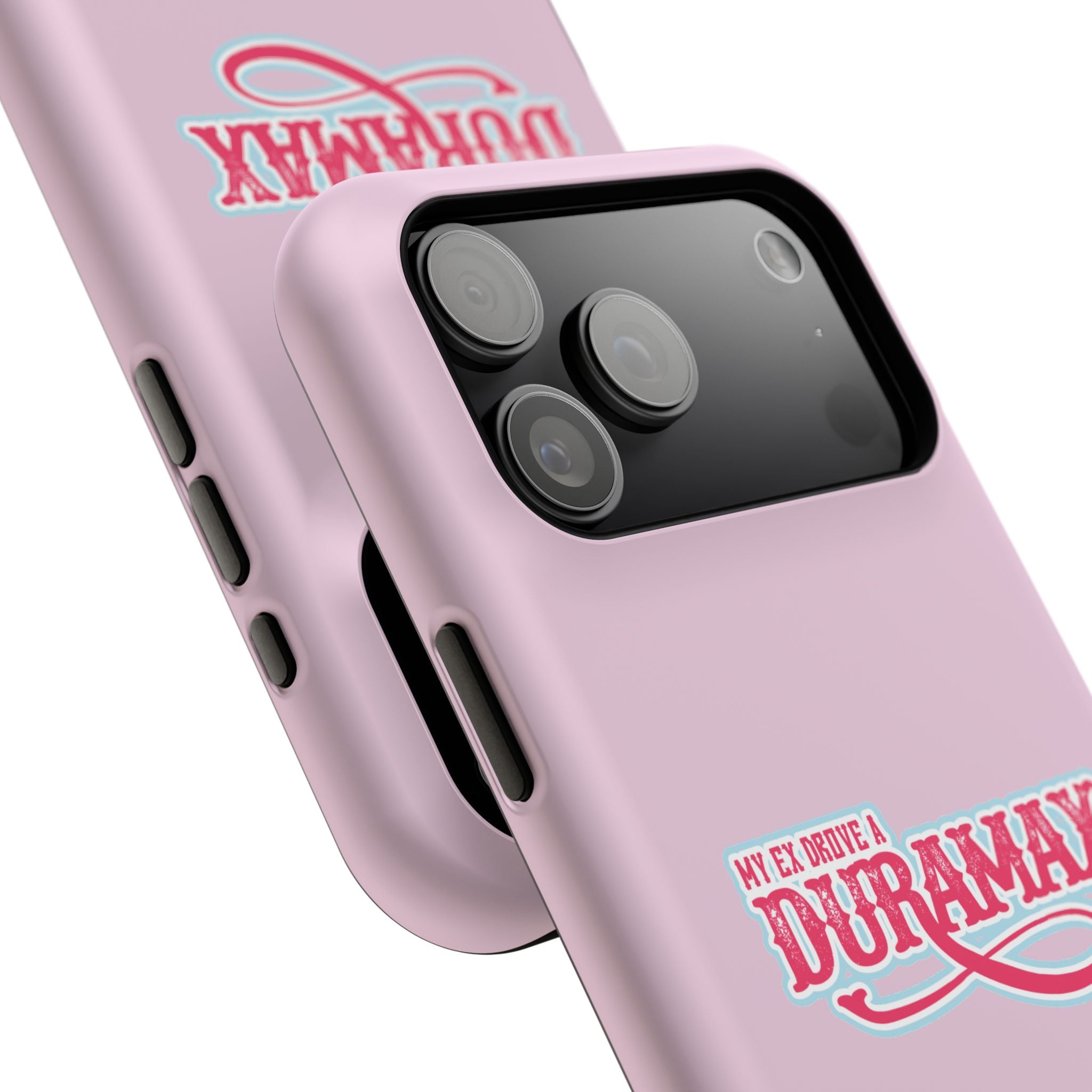 Duramax Phone Case — Impact-Resistant Pink Protective Case with “My Ex Drove a Duramax” Graphic