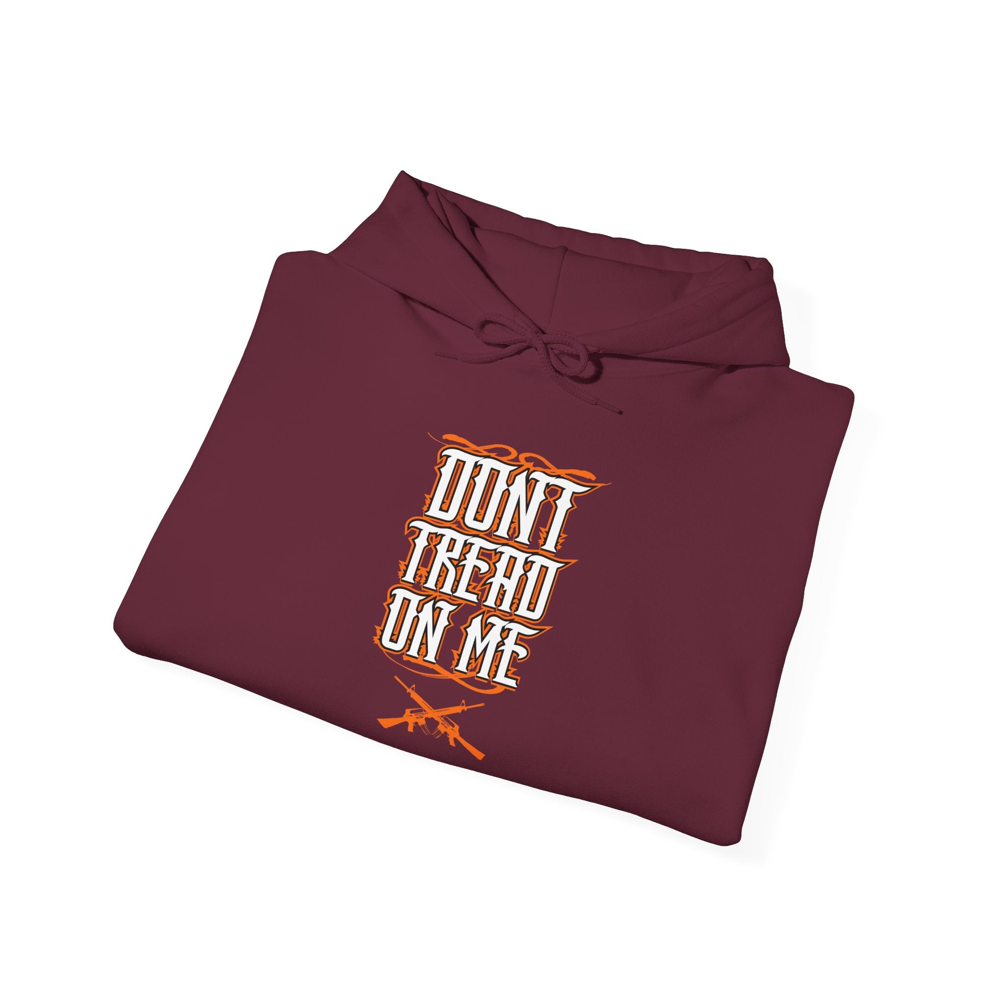 Don’t Tread On Me Hoodie - Retro Script with Crossed Rifles