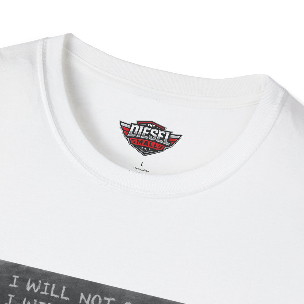 Chalkboard Kid 'I Will Not Roll Coal' T-Shirt