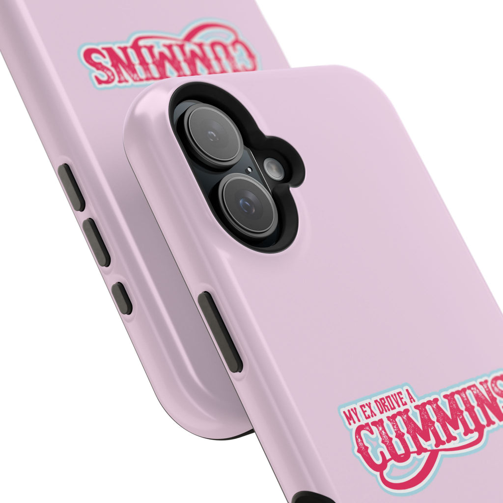 Impact-Resistant Phone Case — "My Ex Drove a Cummins" Pink Protective Cover