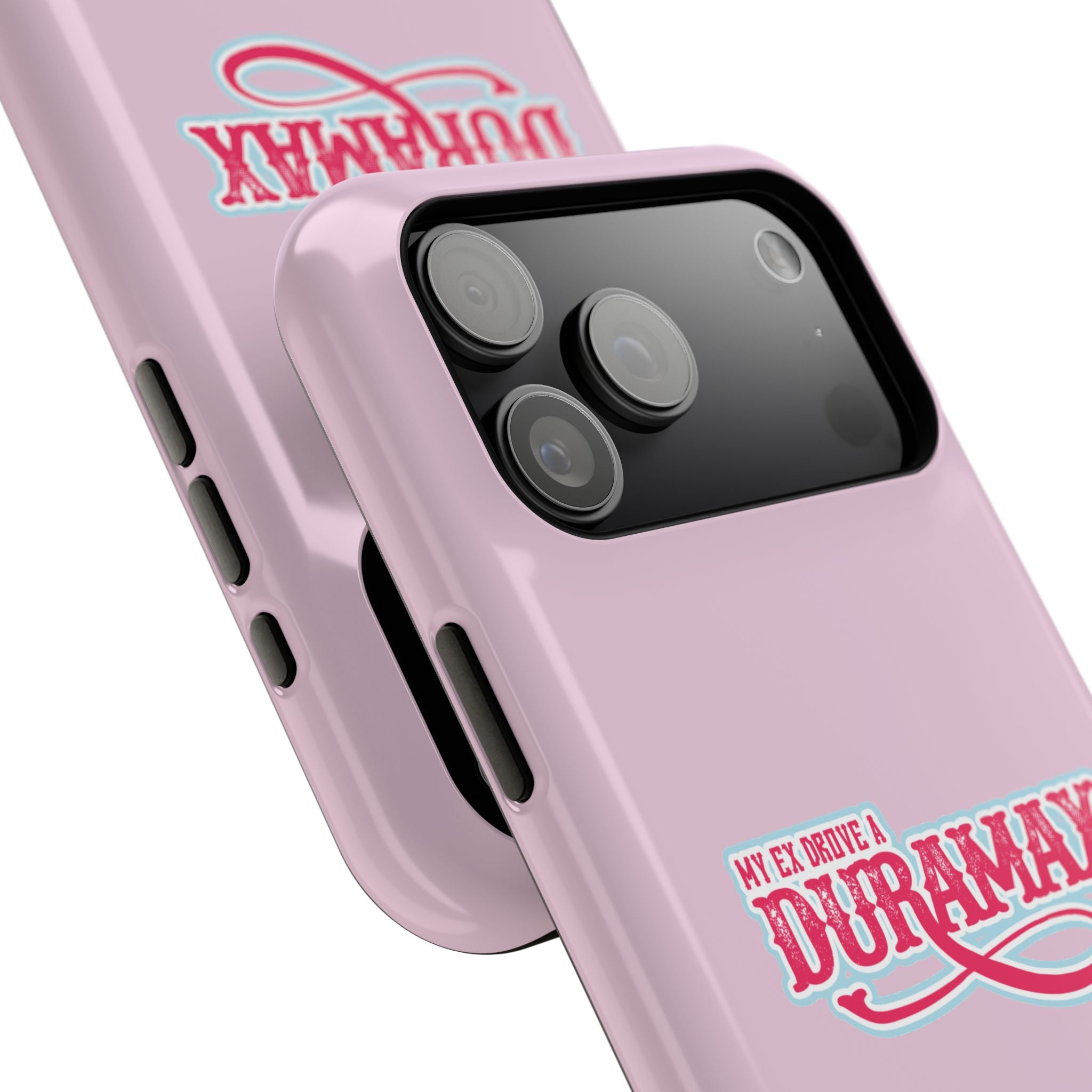 Duramax Phone Case — Impact-Resistant Pink Protective Case with “My Ex Drove a Duramax” Graphic