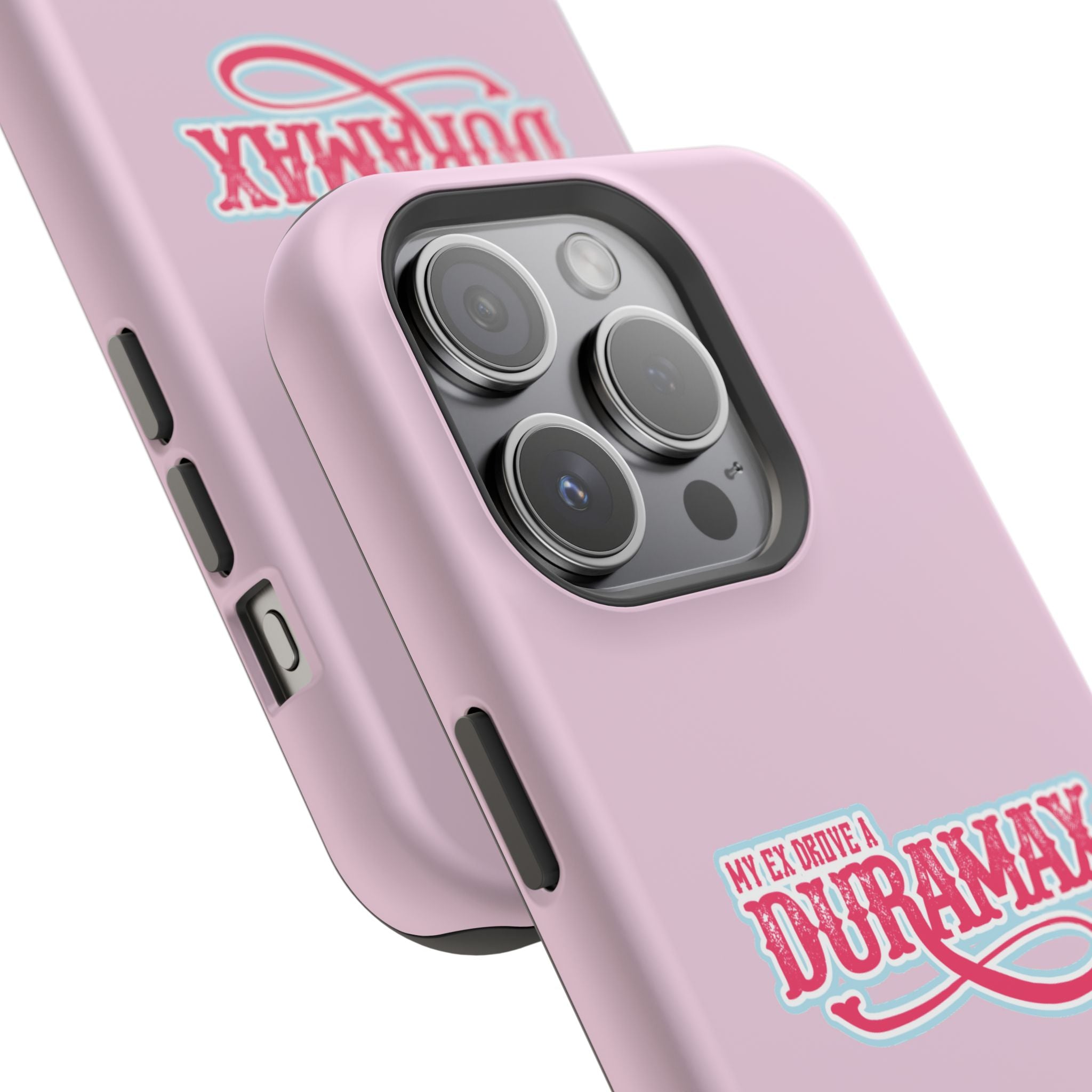 Duramax Phone Case — Impact-Resistant Pink Protective Case with “My Ex Drove a Duramax” Graphic