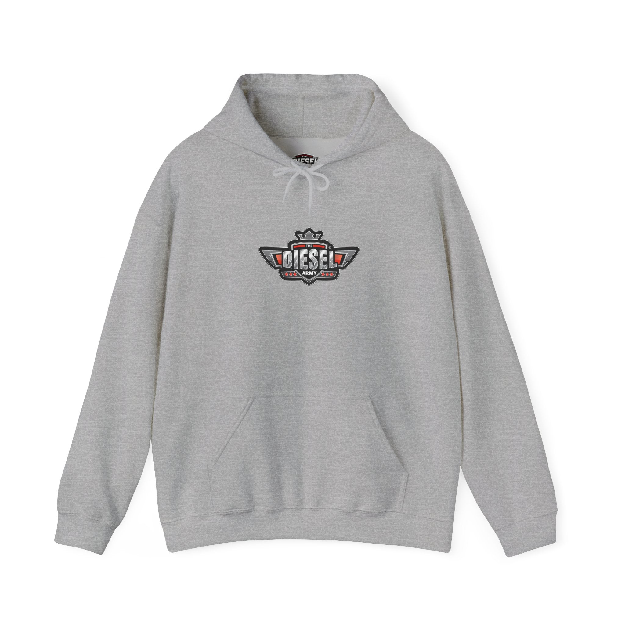 Diesel Logo Hoodie — Retro Motor Emblem Pullover