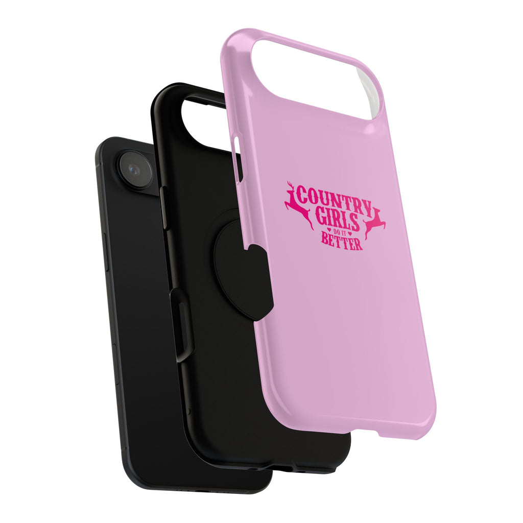 Country Girls Do It Better Pink Impact-Resistant Phone Case
