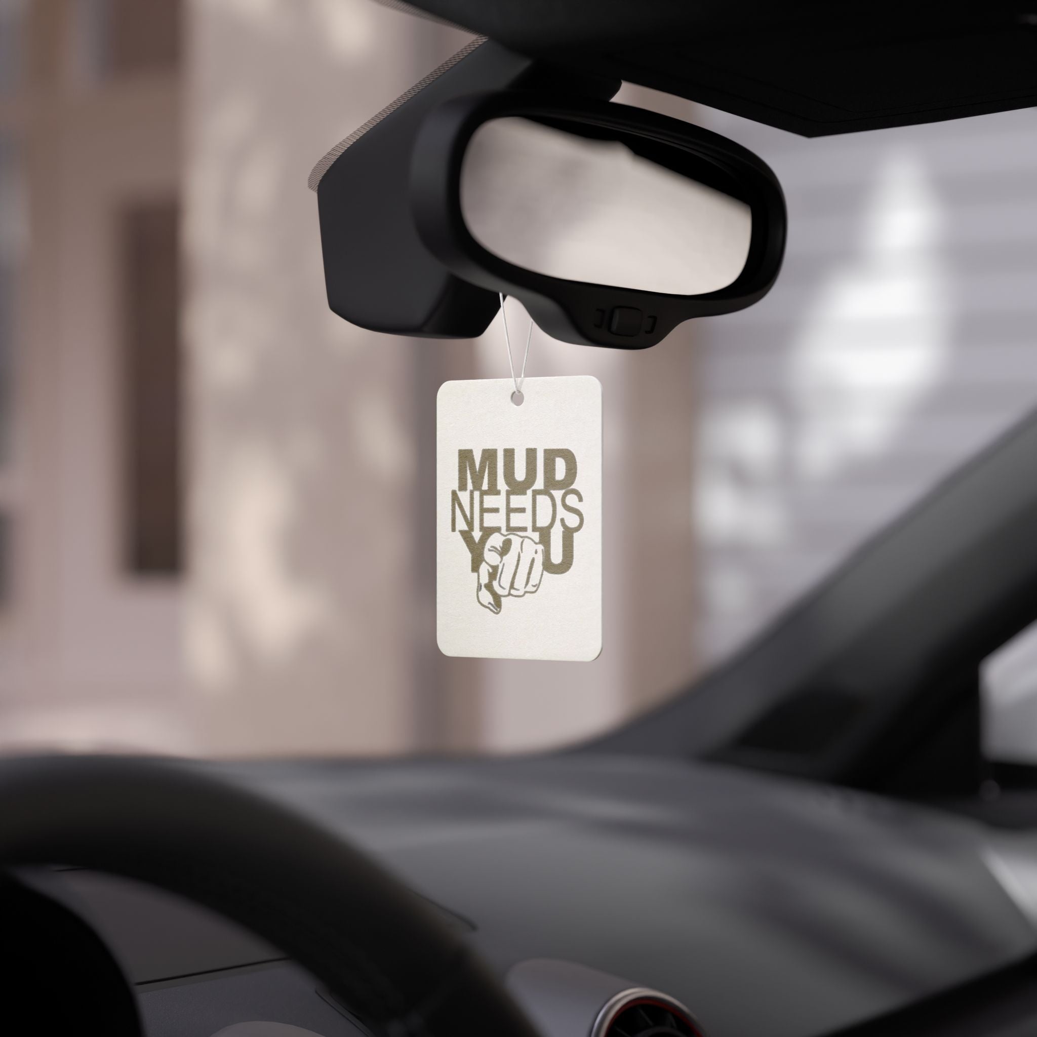 Car Air Freshener — 'Mud Needs You' Rustic Off-Roading Scented Tag