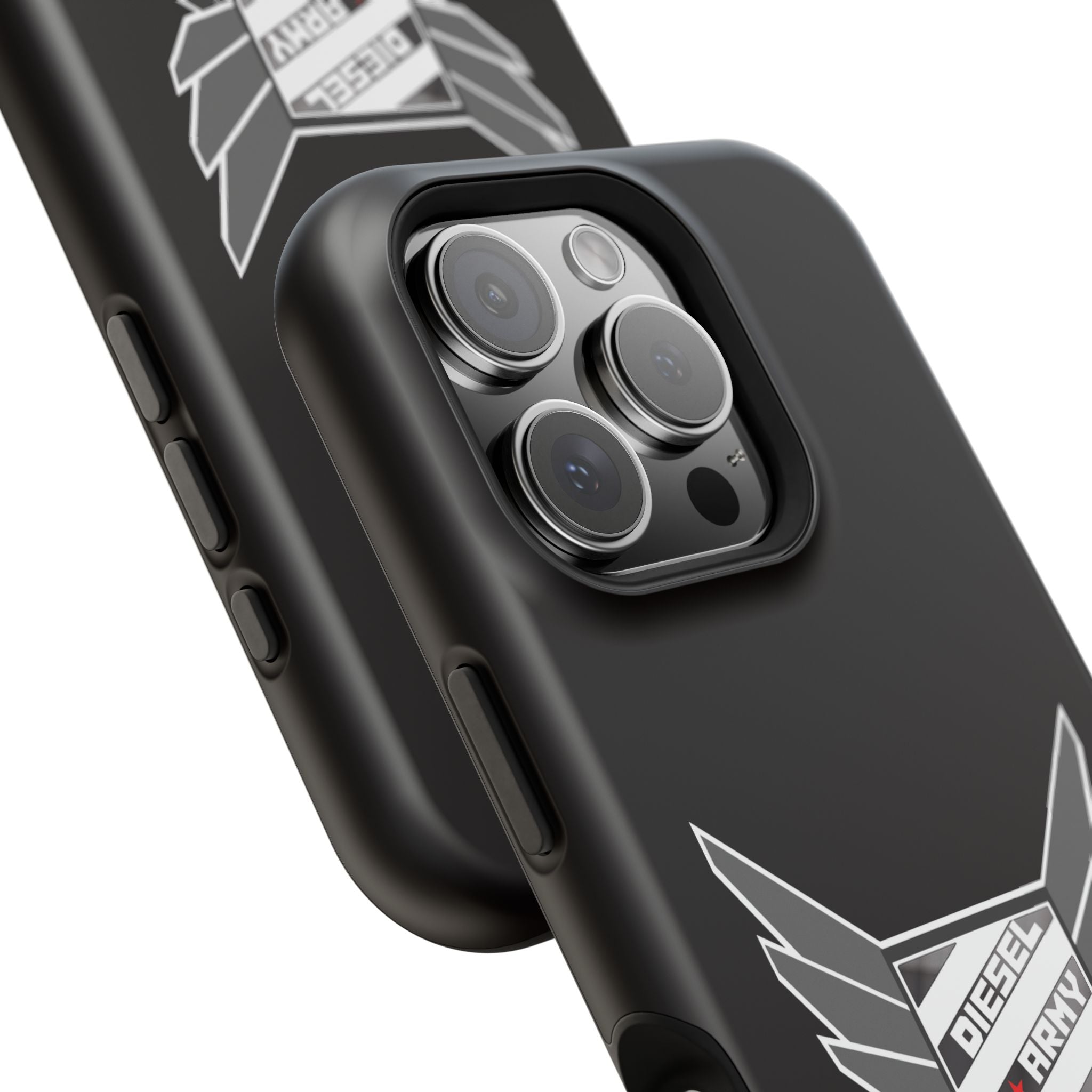 Phone Case — Black Diesel Army Emblem Impact-Resistant Case