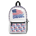 America Runs on Diesel Backpack – Patriotic USA Flag Trucking Gear
