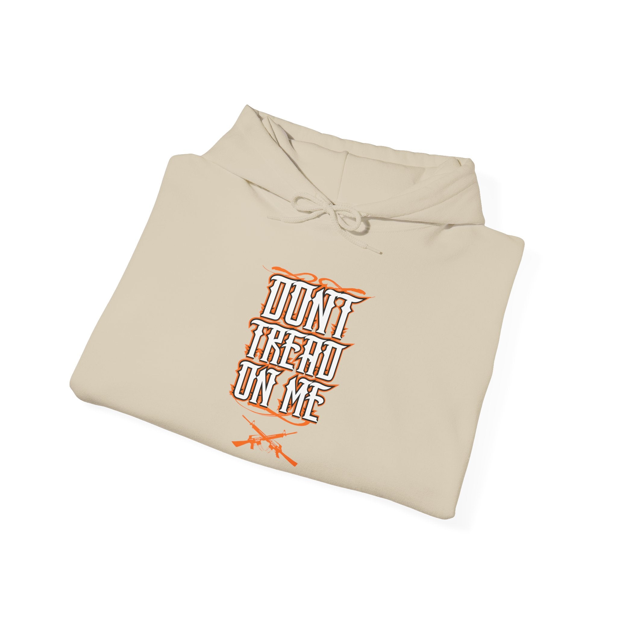 Don’t Tread On Me Hoodie - Retro Script with Crossed Rifles