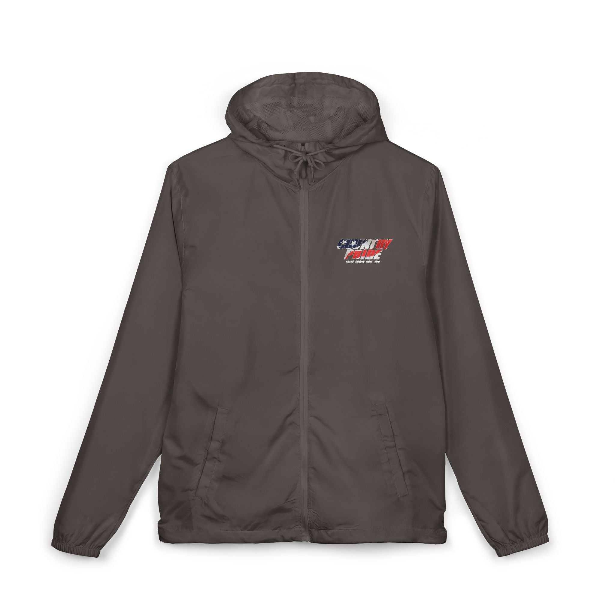 Windbreaker Jacket — American Flag "Country Pride" Graphic