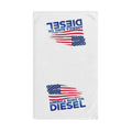 America Runs on Diesel Hand Towel - Patriotic Truck & USA Flag Kitchen Towel