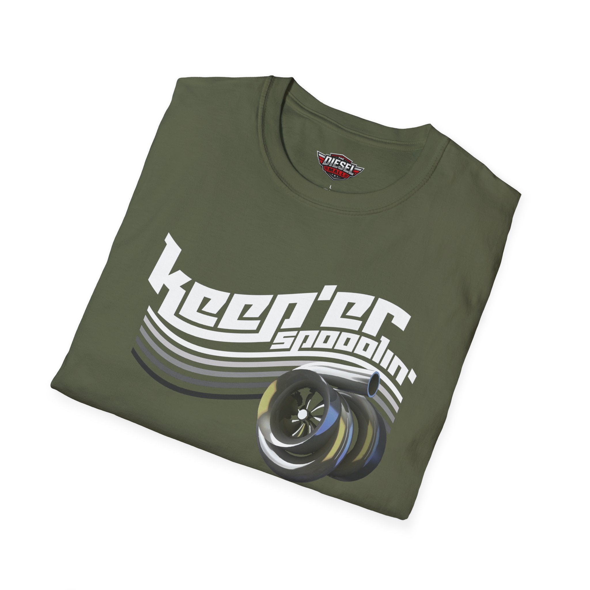 Skateboarder Graphic T-Shirt — “Keeper Goodin” Retro Wheels Design