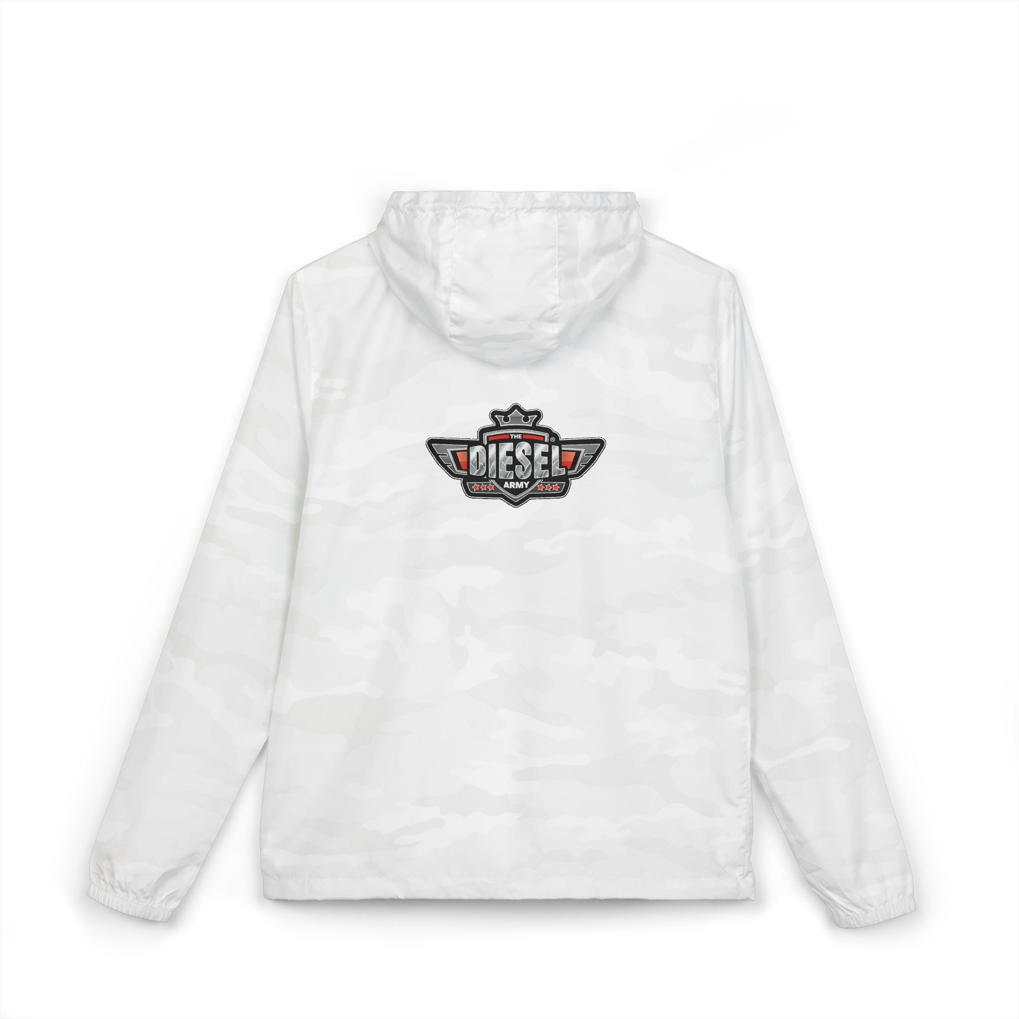 Windbreaker Jacket — 'The Diesel Army' Retro Badge Hooded Windbreaker
