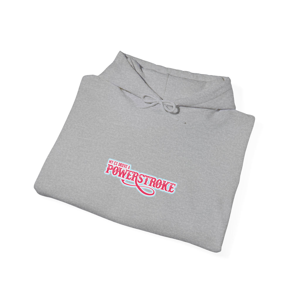 Powerstroke Logo Hoodie - Retro Pink Small Chest Graphic