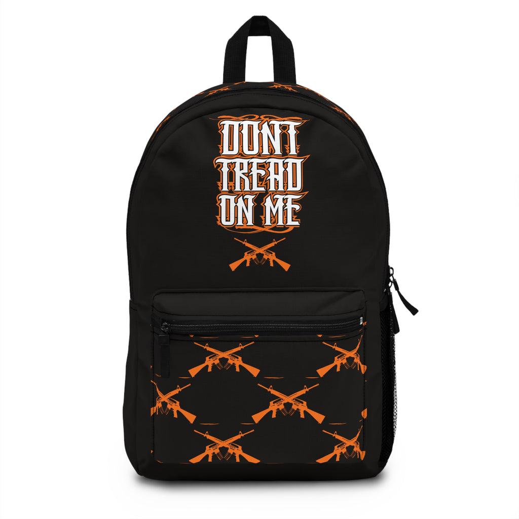 Don't Tread On Me Backpack — Patriotic Tactical Backpack with Crossed Rifles Design