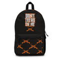 Don't Tread On Me Backpack — Patriotic Tactical Backpack with Crossed Rifles Design
