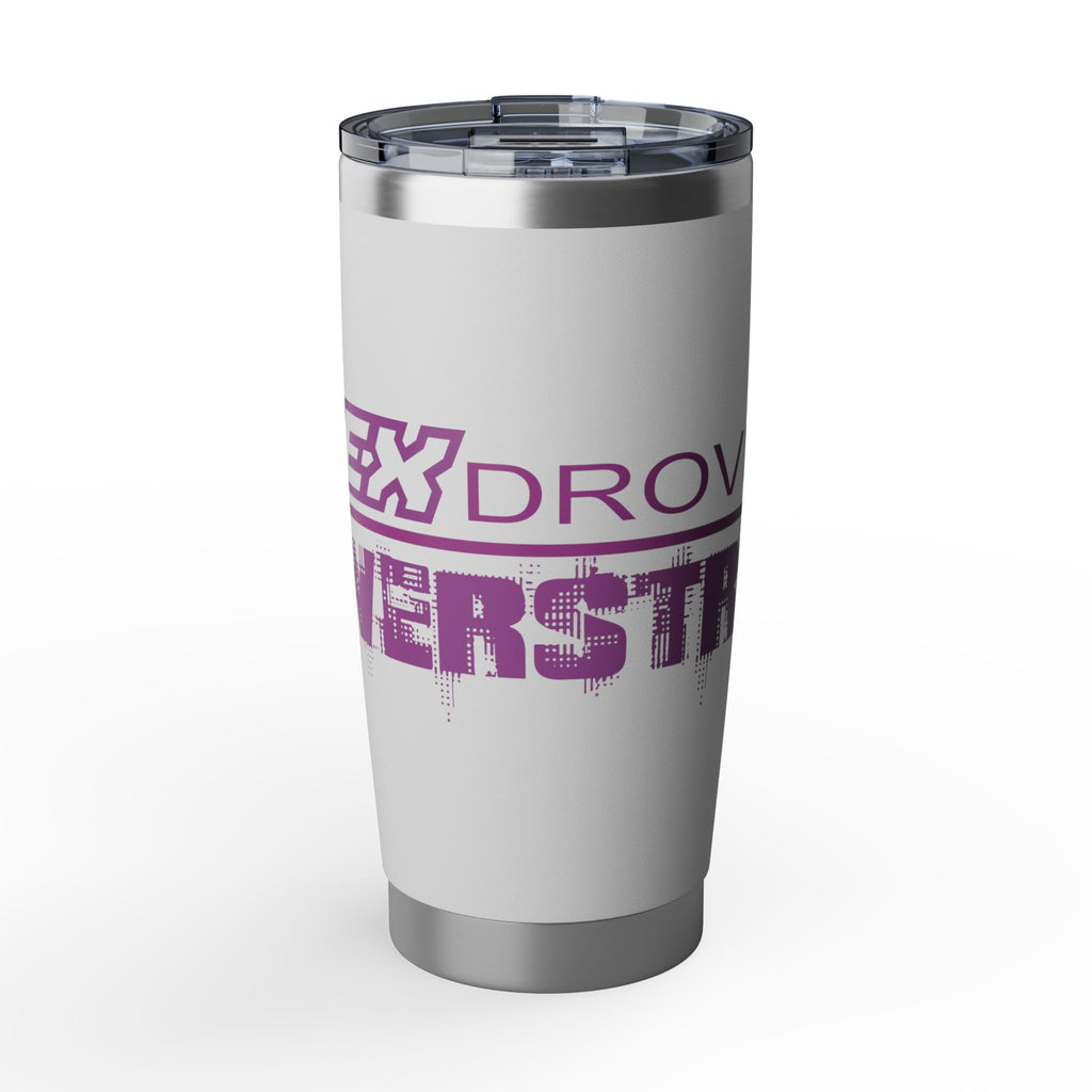 20oz Tumbler — 'My Ex Drove A Powerstroke' Purple Graphic Travel Cup