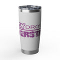 20oz Tumbler — 'My Ex Drove A Powerstroke' Purple Graphic Travel Cup
