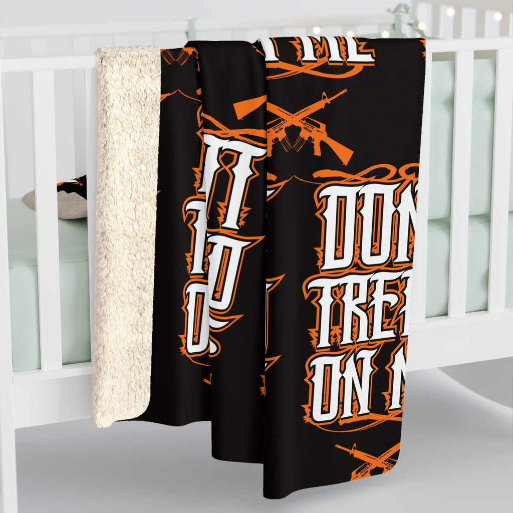 Sherpa Blanket "Don't Tread On Me" — Patriotic Gun Rights Fleece Throw